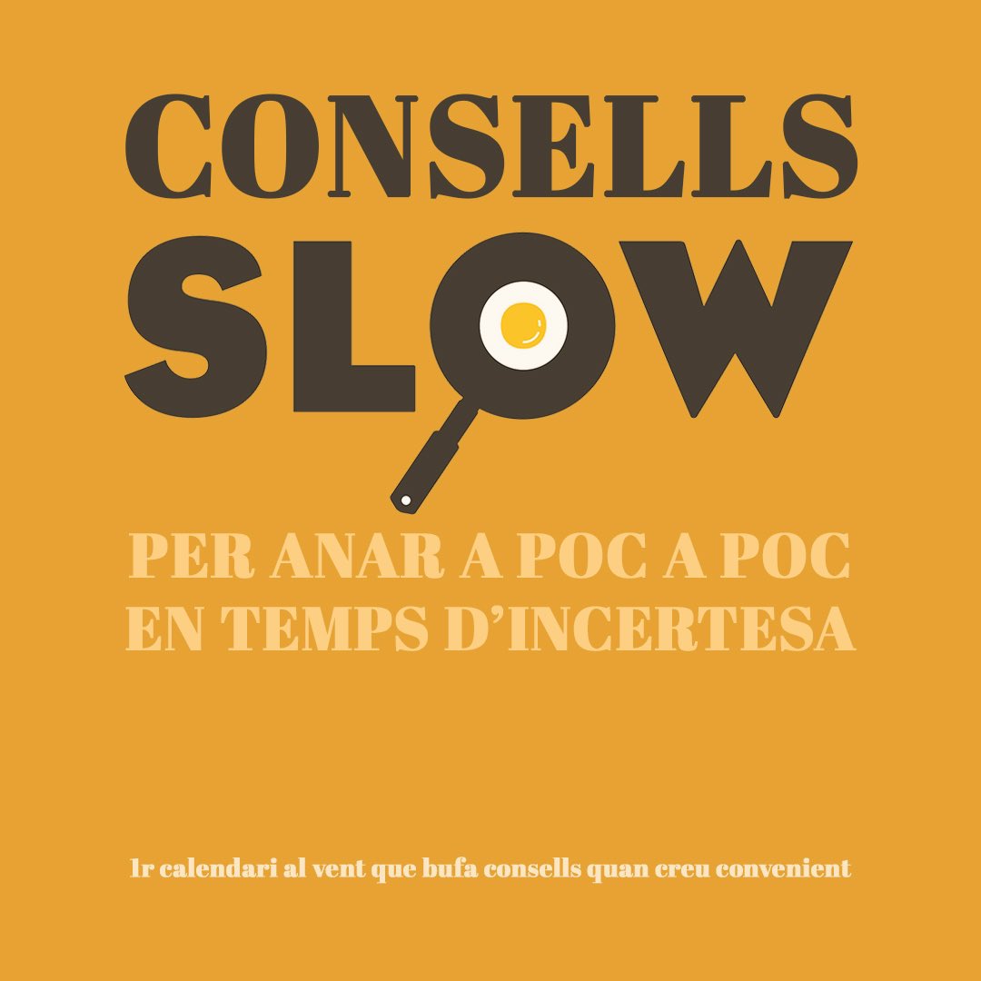 slowolou's tweet photo. Hem encetat un calendari al vent que bufa consells quan creu convenient ...  estigueu pendents de les xarxes @slowolou en aquests temps d'incertesa! #consells #consellslow #laculturatambecura #laculturaessegura #humor #humorslow https://t.co/yvXHcfA6Ix