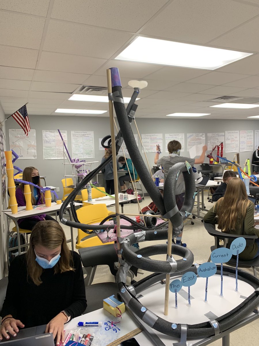 RolandGriseMidd's tweet photo. These kids will never look at a roller coaster the same again!Today=time trials.Tomorrow=calculating potential and kinetic energy. #STEMfordays #AllTheScience #AHMAzing ⁦⁦@NewHanoverCoSch⁩ @RolandGrisePTSO⁩ ⁦@RGMSroom34⁩⁩ ⁦⁦⁦⁦@rgms_aig⁩ https://t.co/B6569tDzuW
