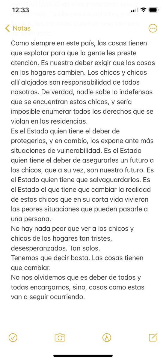 Les pido por favor que lean lo que escribí y me ayuden a difundir. TENEMOS QUE DECIR BASTA. LA SITUACIÓN DE LOS HOGARES TIENE QUE CAMBIAR