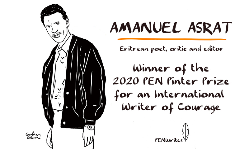 englishpen's tweet photo. 1000 weeks have passed since #PENPinter award-winning writer Amanuel Asrat was arrested in Eritrea. Join us in sending messages of solidarity to his family to show that he won't be forgotten. https://t.co/zyP7FwvAYP #FreeAmanuelAsrat #PENWrites https://t.co/oev4AQ4as3