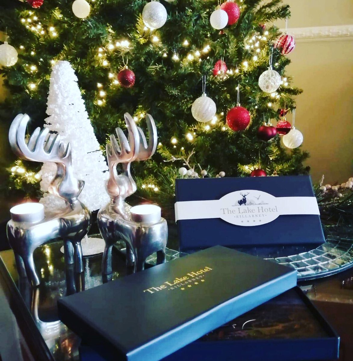 LakeHotel's tweet photo. Give a loved one something to look forward to this Christmas with a gift voucher for The Lake Hotel. Visit https://t.co/TeaNTkr7lC or phone 0646631035. #lakehotelkillarney #lakehotel #giftideas #giftvoucher #christmasvouchers #familyhotel #supportirishbusiness https://t.co/kB8kahKxXY