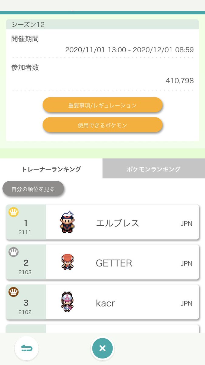 lbreathpoke's tweet photo. 5億年ぶりに1位取れました・。・v https://t.co/6V6NhrbYOC