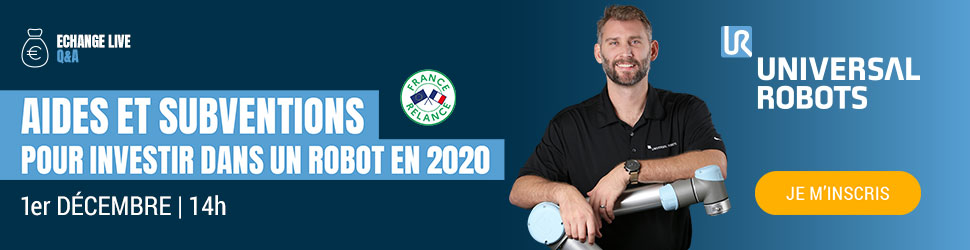 UR_France's tweet image. Pour vous aider à mieux comprendre les aides pour soutenir l’#investissement du programme #FranceRelance et leurs conditions d’accès, nous organisons un échange LIVE (Q&amp;amp;A) le 1er décembre entre 14 à 15h avec @AdrienCobot comme orateur ! hubs.ly/H0BntJt0 #cobotique 👇