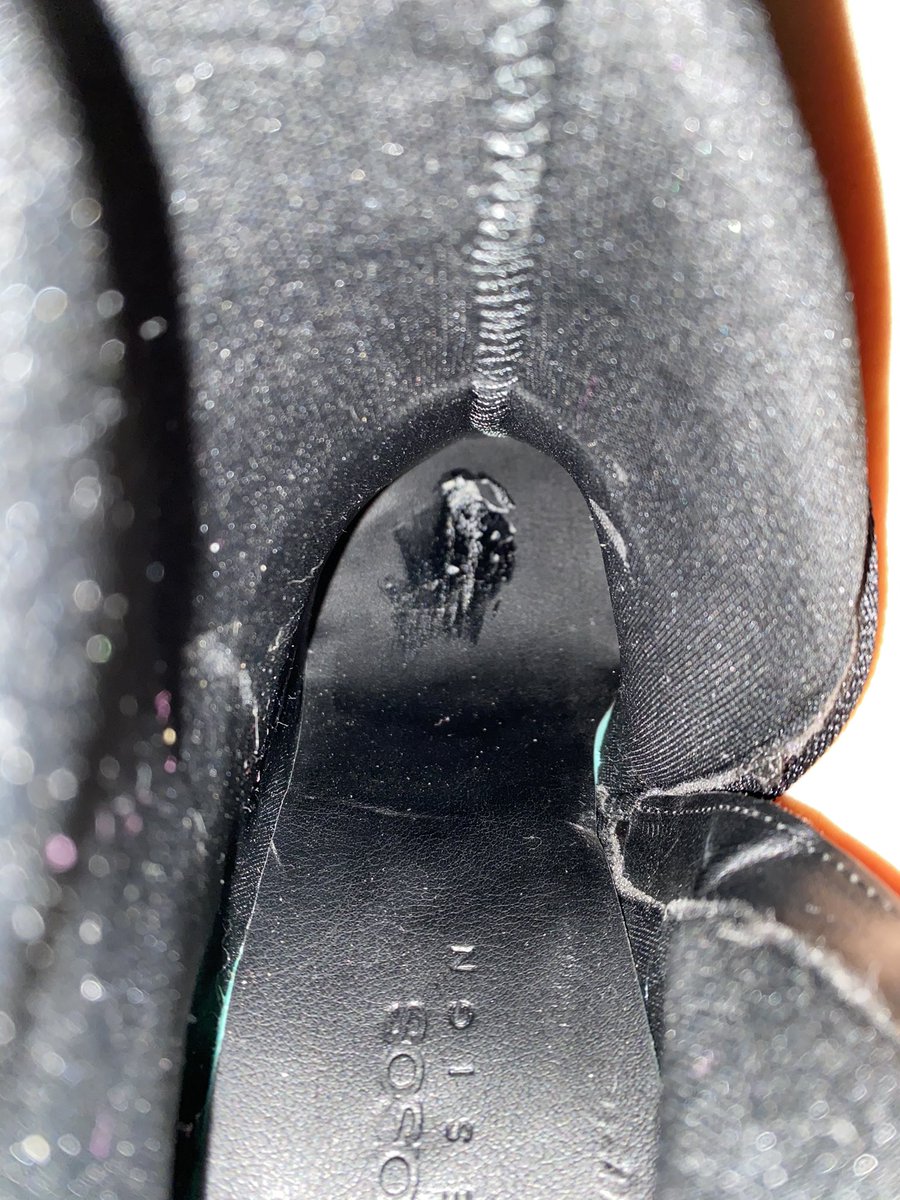 Freyamrb's tweet photo. Tried on my new boots from @ASOS to be greeted by this strange sticky gross substance (white marks down the insides of the boots) 😷 straight back in the box and back to ASOS they go... https://t.co/qbcz2wyaAl