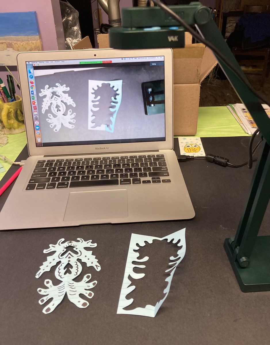 MsGoldfarbSays's tweet photo. New V4K IPEVO makes virtual art demos so much easier and more visible! Thank you #Artsonia &amp; #BowmanPTA! https://t.co/S0S8IEecud