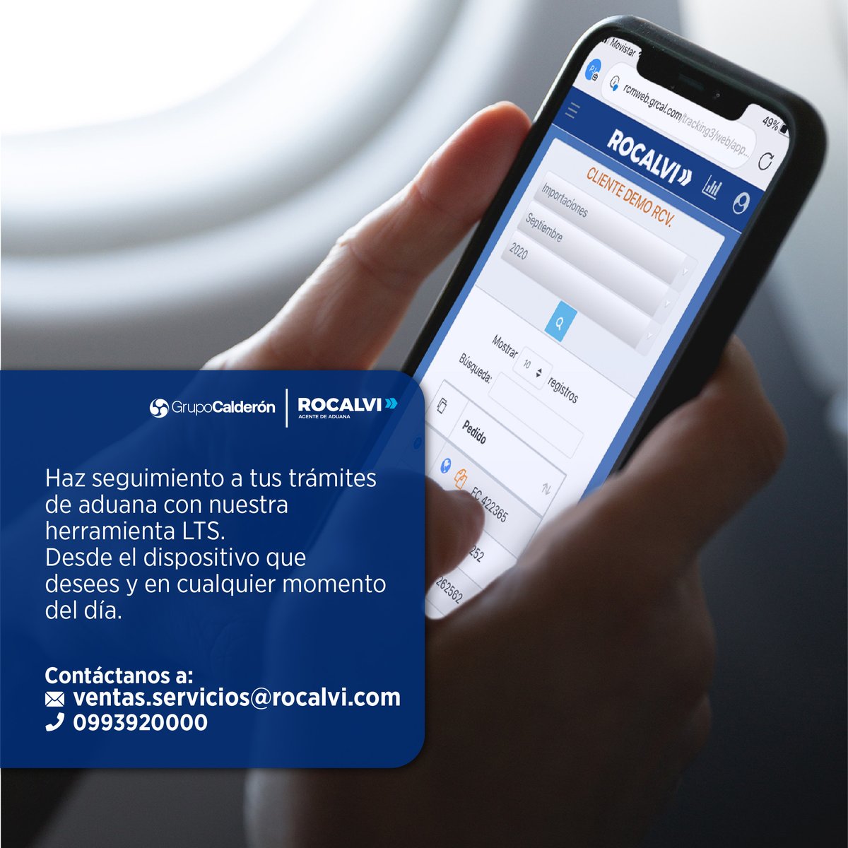 RocalviSA's tweet photo. Nuestra herramienta LTS te brinda agilidad para hacer seguimiento a tus procesos de Comercio Exterior. 
Contáctanos para asesoría: 
📞0993920000 
📩ventas.servicios@rocalvi.com https://t.co/XdpJXUyJni