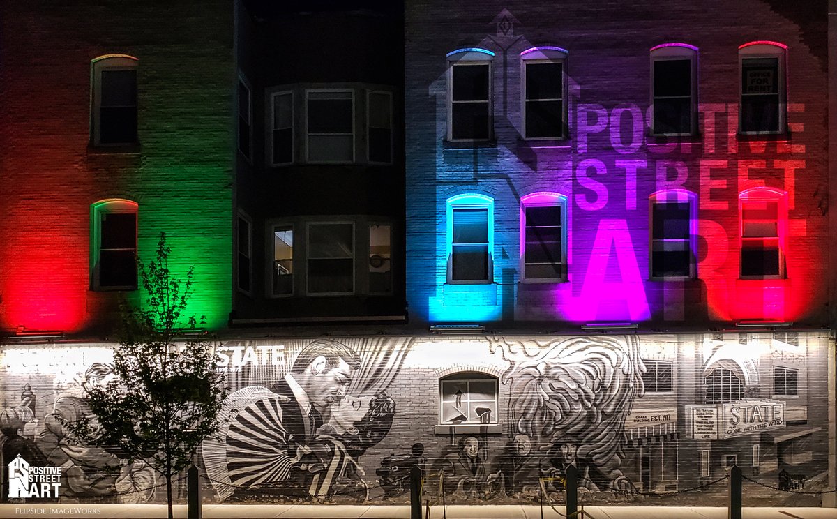 PoStreetArt's tweet photo. See how it was done here: https://t.co/GVZVOfjj92

#nostalgia #murals #creationprocess #timelapses #urbanart #spraypaint #movie #classics #film #wallart #buildingart #Nashua #NewHampshire #video #bts #makingthemural https://t.co/kqrYuH7BdL