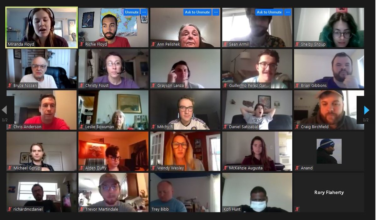 richiejfloyd's tweet photo. Thank you so much to the 40+ people who took time out of their weekend to attend our first volunteer call! This is a people powered campaign! https://t.co/k0z44v9igT