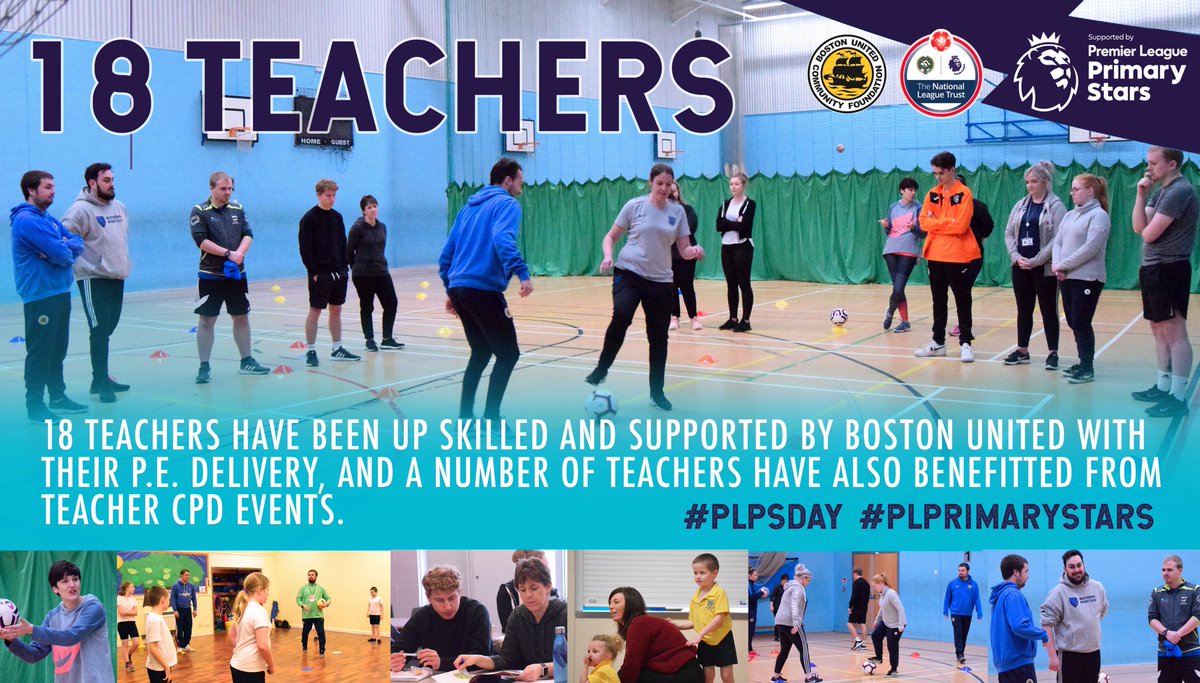 bostonunitedCF's tweet photo. #PLPSDay Since 2018, we have worked with 18 teachers from various schools to up skill and give them support with their P.E. delivery. Teachers have also benefited from CPD events and the @FA Primary Teachers Award.
#PLPS #PLPrimaryStars #PLPSDay https://t.co/RfS7hNNGo5