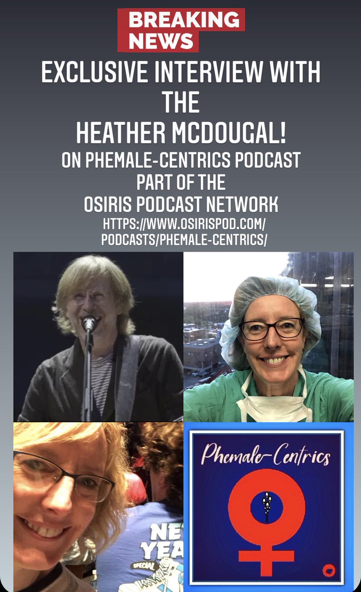 THE Heather McDougal Interview! Heather is a nurse in Maine that wrote into @treyanastasio & he wrote a song on the spot for her! Mini-episode w/her awesome story! Link: podcasts.apple.com/us/podcast/phe… @osirispod @JamBase