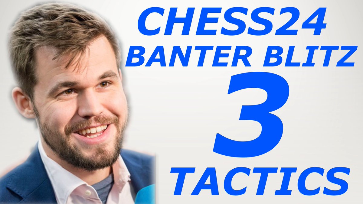 wegjones's tweet photo. I picked 3 good tactics from Carlsen's Banter Blitz session, in which he took on any player on chess24. 

3 Tactics on chess24! 
https://t.co/5ltGfo7KOS via @YouTube 

@chess24com #chess #chessimprovement #youtubechess #youtuber #youtubechannel #YouTubers https://t.co/5pHy0IdyIj