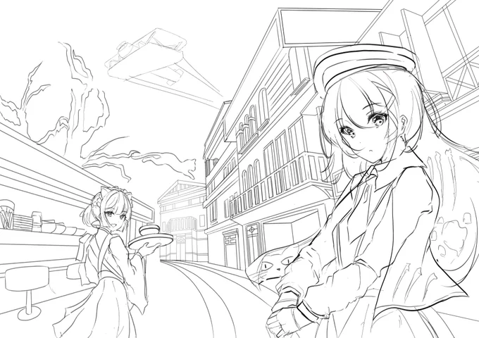 次は背景練習も兼ねた一次創作の予定です 
