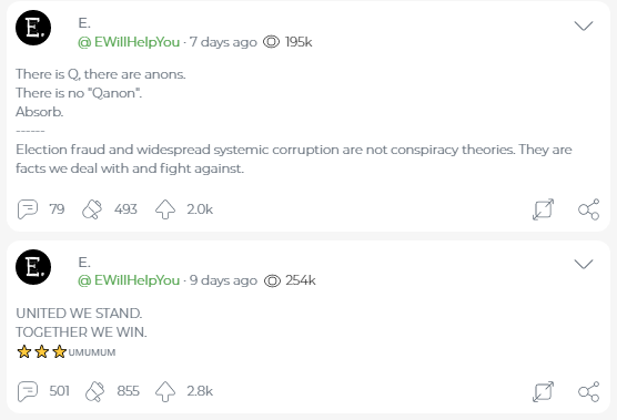 6. There is no Cue Anon only anons, and United we stand, together we win