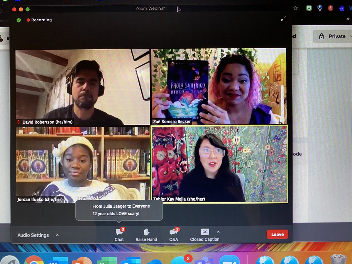 thejrspeigner's tweet photo. The Past and Present Guide Us panelists and Eric Gansworth are exploding my TBR list. I love hearing authors speak about what inspires/shapes their writing. @ALANorg #ALAN2020 #NCTE2020 #tcsslibraries #tcsslearns https://t.co/bKoEHHut86