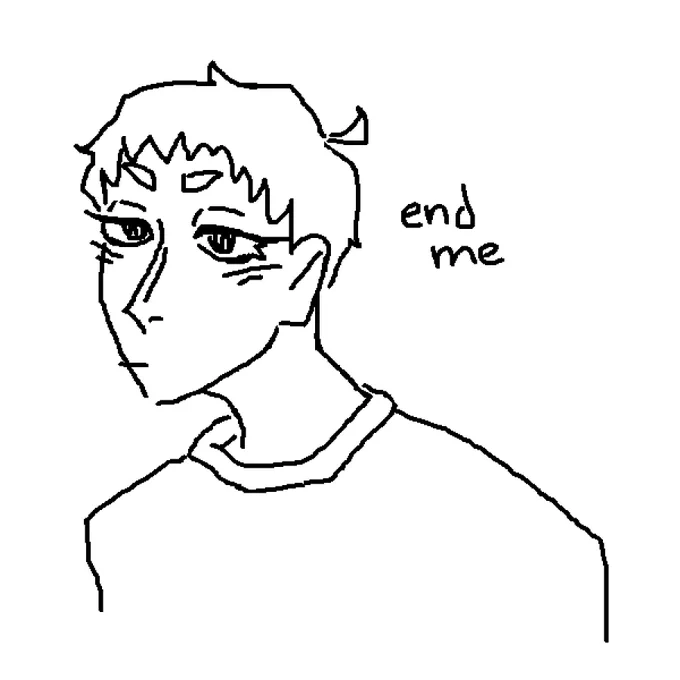 i tried drawing hanamaki on mspaint with a trackpad,, why did i think this was a good idea 