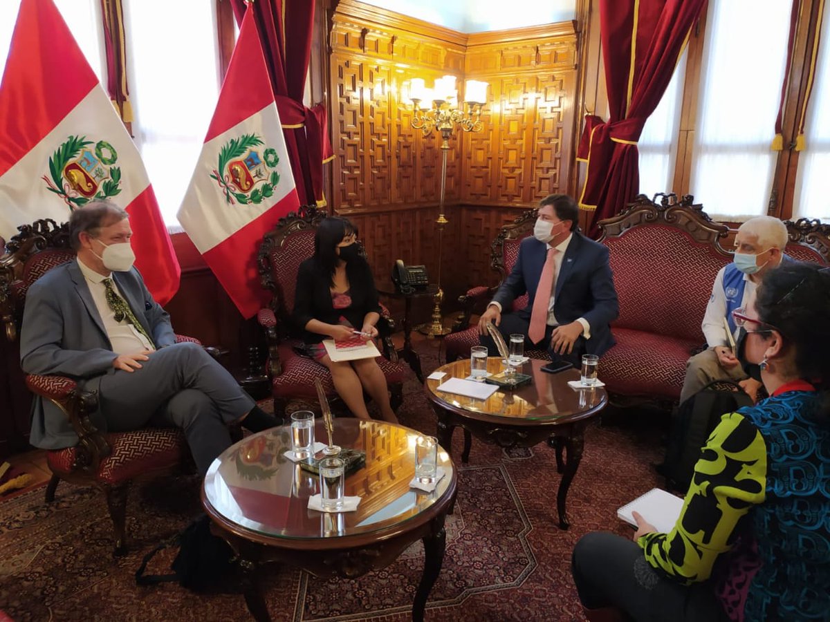 Reunión con Presidenta del Congreso. Foto: Congreso Perú