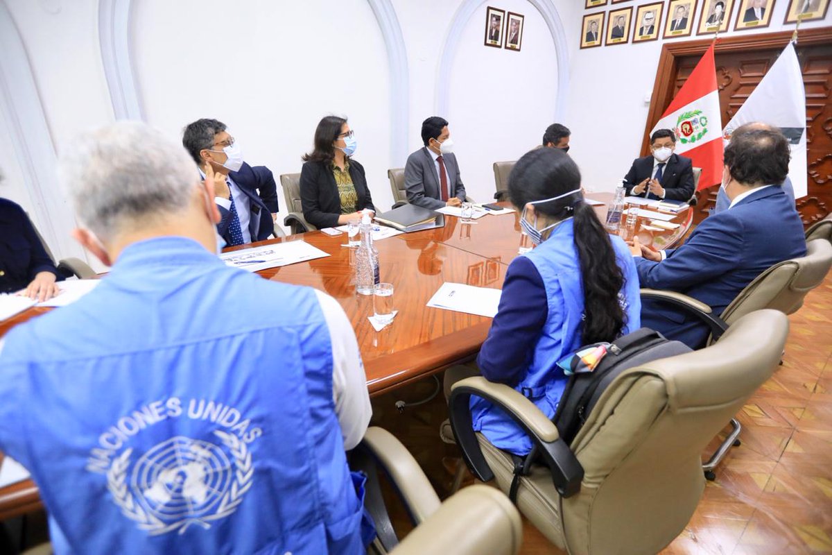 Reunión con Ministro de Justicia y Derechos Humanos. Foto: MINJUSDH