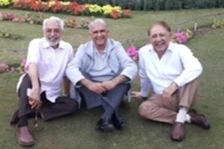 50 years apart. 
L to R Zahid Javed Butt - Zafar Malik - Azmat Bari Cheema. 9th Entry