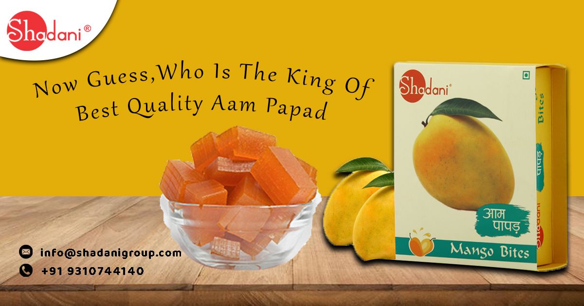 ShadaniIndia's tweet photo. Now guess, Who who is the king of best quality Aam Papad on candy store
#onlinecandystore #buycandyonline
#candymanufacturersinindia #candystore
#candywholesaler #candyonlineindia
#flavouredcandysuppliersinindia
#flavouredcandymanufacturersinindia https://t.co/qGwKfGw3l6
