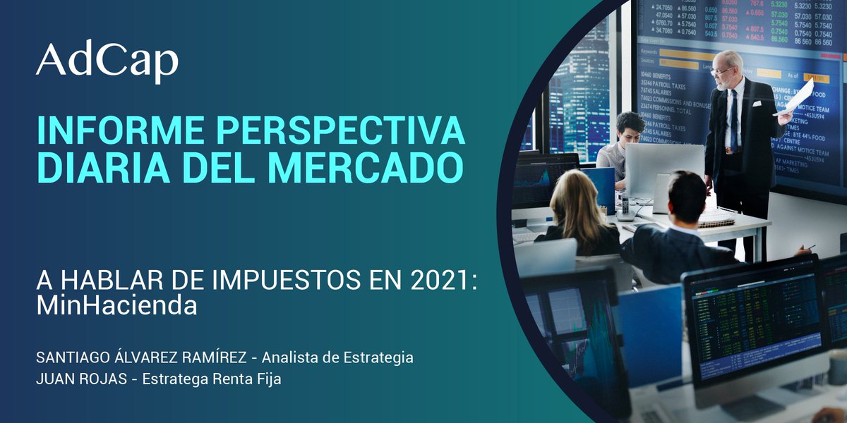 #AdCapApertura | A hablar de impuestos en 2021: “Tenemos una estructura tributaria que tiene que ser sometida a modificaciones” <a href="/MinHacienda/">MinHacienda</a> 

Lea nuestro informe de apertura del mercado en: bit.ly/2IZ1wTg

#Negocios #inversion #Mercados #FelizLunesATodos #FelizLunes