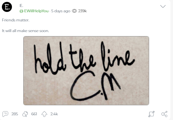 10. Hold the line. Stay the course, keep walking , the walls will fall...