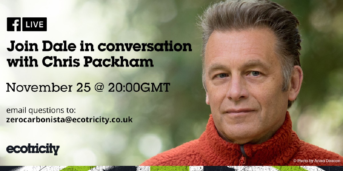 ecotricity's tweet image. Wednesday 25th November 8pm - Our founder @DaleVince will be joining @BBCSpringwatch Presenter and wildlife expert @ChrisGPackham in a live Q&amp;amp;A. Head to the event to sign up 👉 fal.cn/ChrisAndDaleLI… 
#BBCSpringwatch #ChrisPackham #Ecotricity #DaleVince #Nature