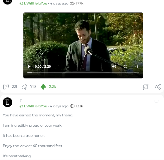 12. parlers his speech and a green light...