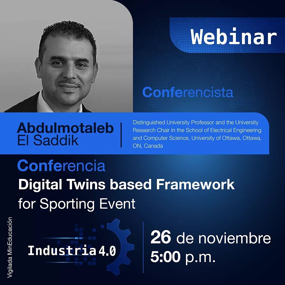 dptvallejo's tweet photo. Cordialmente invitados a la charla que dictará el profesor El Saddik.

Enlace de inscripción:

https://t.co/DKAFyYDinP https://t.co/xmqihI824X