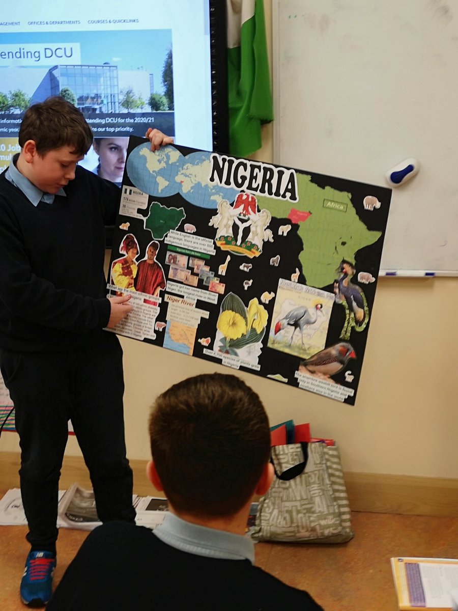 MrToher's tweet photo. We began our presentations today on the Geography projects we have been working on. Nigeria was the focus Country. We focused on the importance of being able to speak out in front of a crowd, making eye contact and tone of voice. #orallanguage @PDSTGeography #geographyprojects https://t.co/SmD54sjs5f