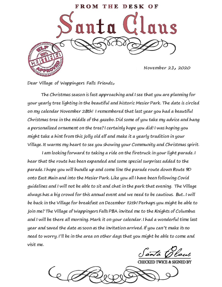 RecWappfalls's tweet photo. Letter from Santa Claus! https://t.co/APMkiW7YHe