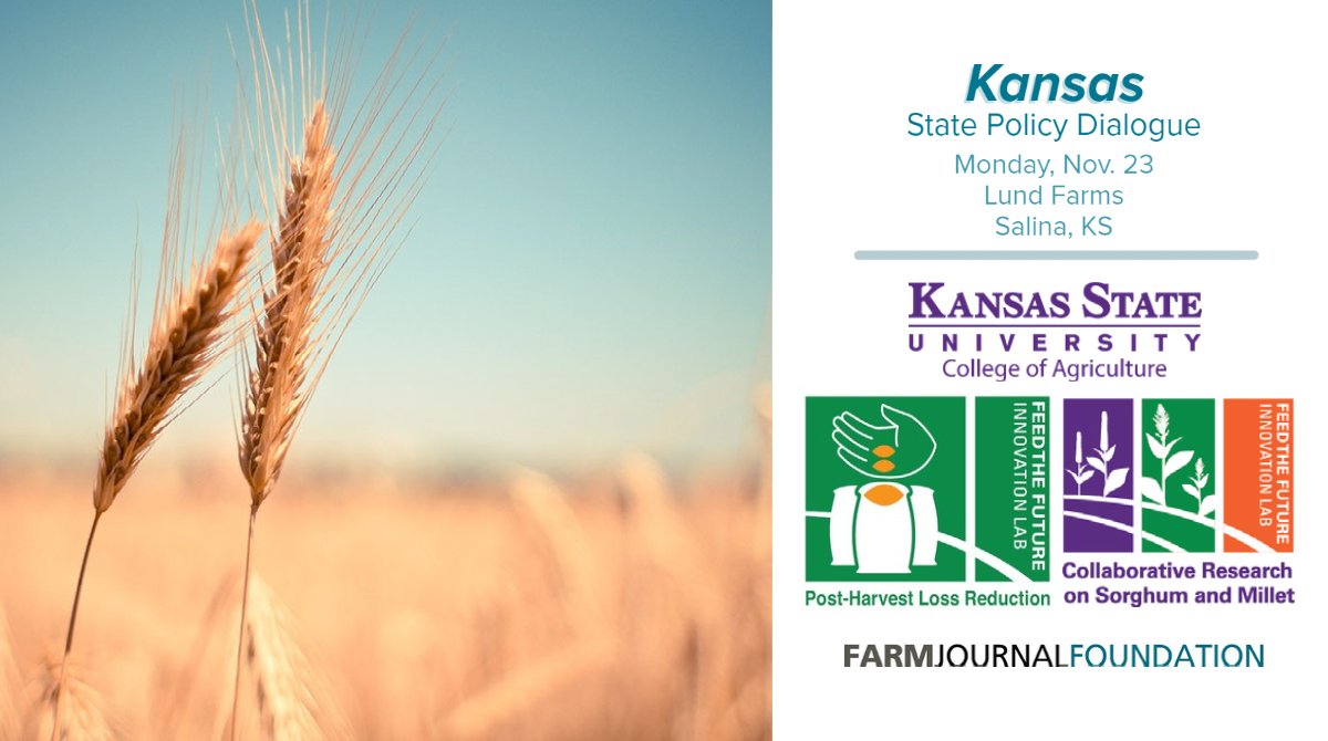 We are thankful to host our last 2020 #policy dialogue in Salina with Sen. Moran &amp; Lund Farms, highlighting the advantages of #ag #research to #globalfoodsecurity from professors &amp; researchers at <a href="/KState/">K-State</a> <a href="/FeedtheFuture/">Feed the Future</a> <a href="/PHLInnovLab/">PHL Innovation Lab</a> &amp; <a href="/Sorg_Millet_Lab/">Global Collaboration on Sorghum and Millet🌾</a>. Stay tune for live tweets!