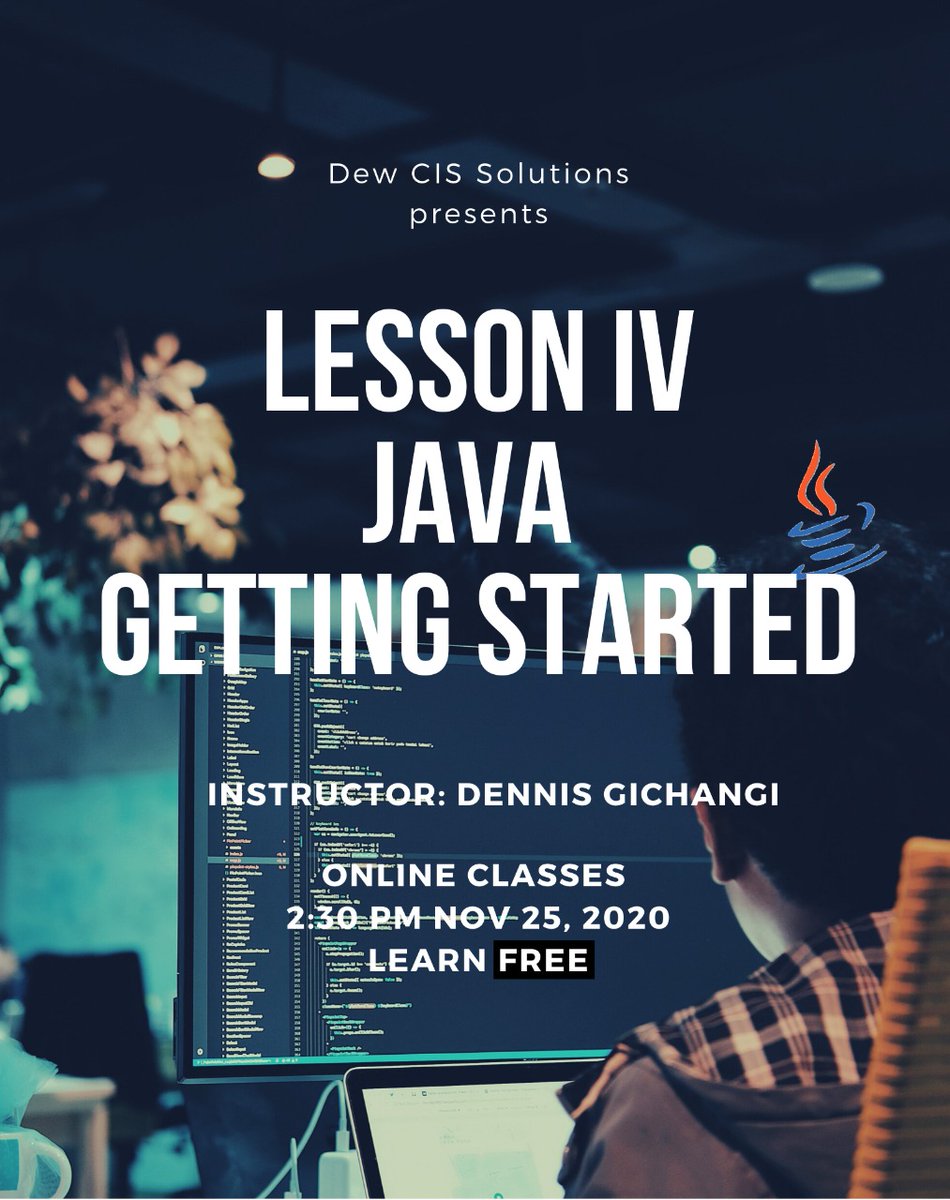 learning never stops.....Join our free online Java classes every Wednesday 2:30 PM EAT and acquire new skills. Don't be left out click the link below to join
https://t.co/LtKX3dRb5w
#java
#learning
#programming
#freeclasses https://t.co/cD9wnUjA2g
