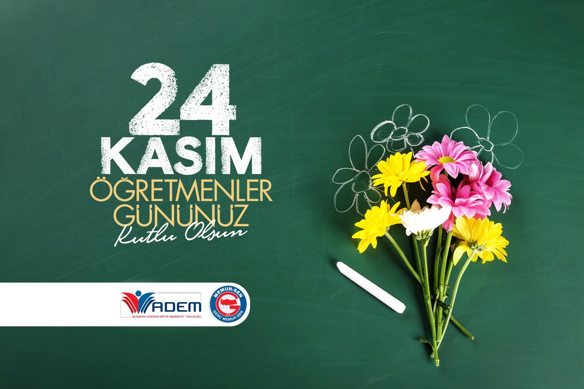 Muallimim’ diyen olmak gerektirir imanlı,
Edebli, sonra liyakatli, sonra vicdanlı.
Bu dördü olmadan olmaz: vazife, çünkü, büyük.
 #24KasımÖğretmenlerGünü