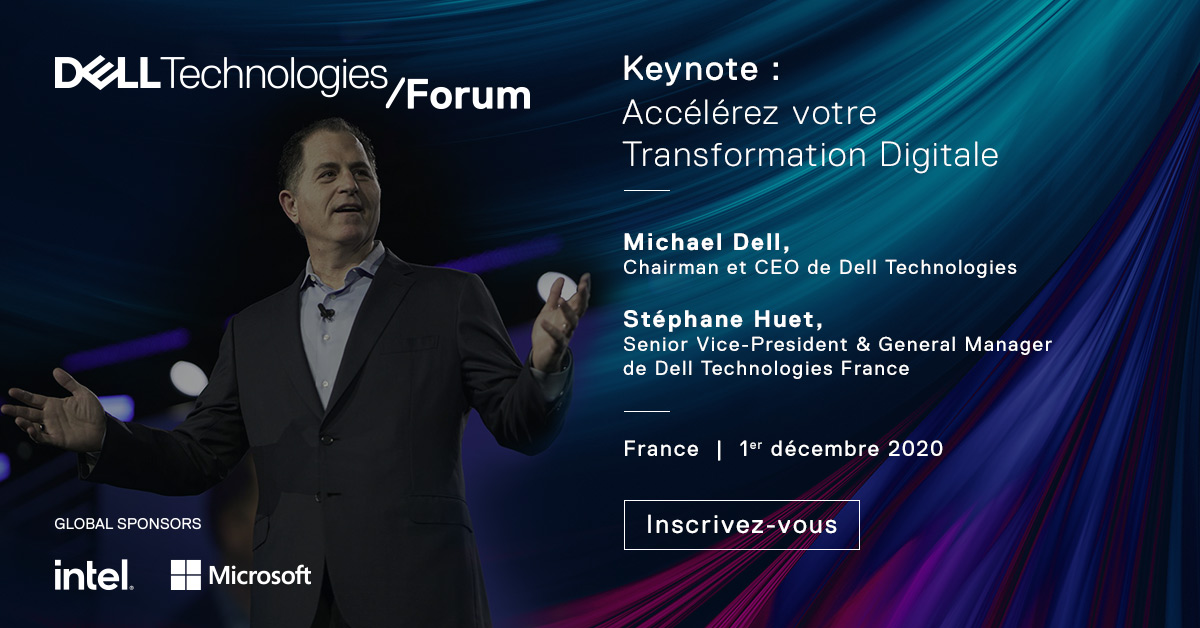 VMeterreau's tweet photo. Et si vous faisiez une pause le 1er décembre pour assister au  #DellTechForum? 
Une opportunité à ne pas manquer pour tous les passionnés de #Tech, d'#IT et d'#innovation 🚀 https://t.co/eLvznoEBVZ #Iwork4Dell https://t.co/Yl3JmAcjnu