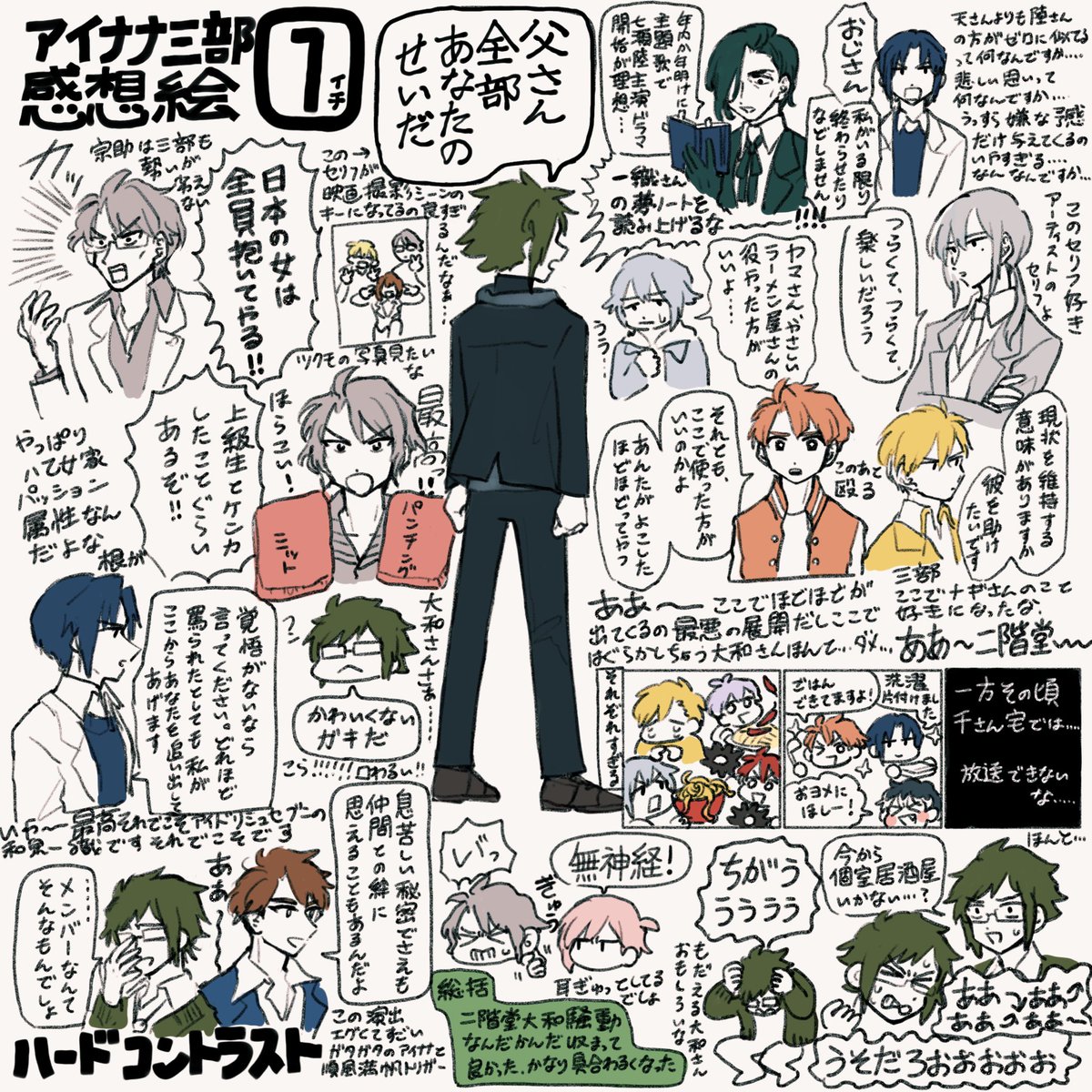 アイナlナ3部感想絵①
二階堂騒動まで 