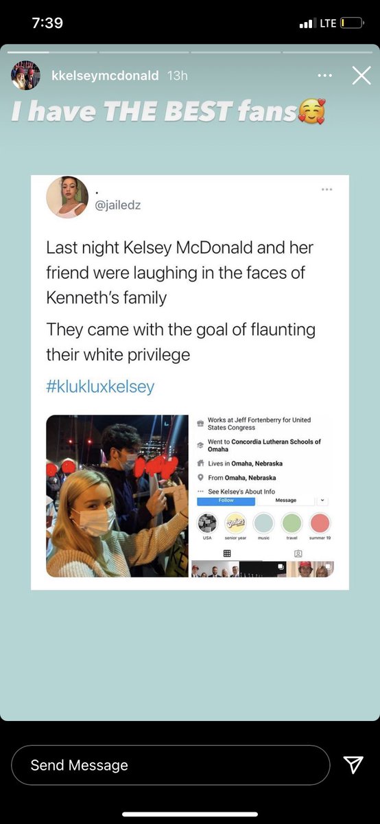 antesphyxation's tweet photo. it’s national bully a white supremacist day ✨🥰 #klukluxkelsey #fuckopd @kkelseymcd https://t.co/gTG6Qwl88a
