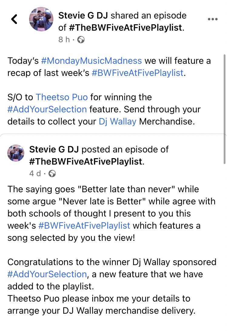 StevieG_Dj's tweet photo. Last week’s playlist looked a lil something like this. With music from @VH_markedmen @LilMissCupid @SalAngeL_ice and more. 

Watch the show on Facebook: https://t.co/rpFlKFOvUq

Listen to the playlist on @AppleMusic 

https://t.co/gRuaFDI9cn

#MondayMusicMadness https://t.co/LEuH9SVNxM