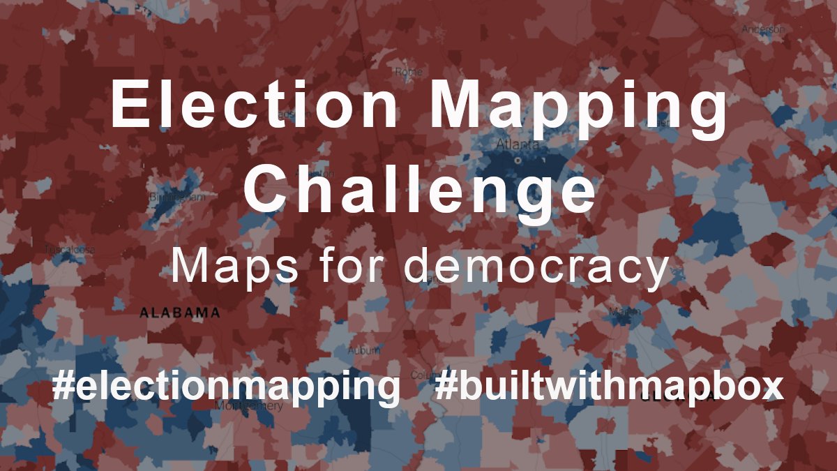 Mapbox's tweet photo. Just one week left in the Election Mapping Challenge! Complete your map, write a short blog, and submit your entry form by Nov 30: https://t.co/vVH9FeyYkD #electionmapping #cartography #GIS https://t.co/BPvpWGklgo