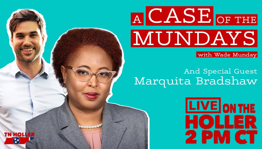 #ACaseOfTheMundays is BACK 🔥

Today, Special Guest @Bradshaw2020 will be joining @WadeLMunday to discuss environmental justice, economic opportunity, elections, and how they all intersect at 2 pm CT, streaming LIVE right here.