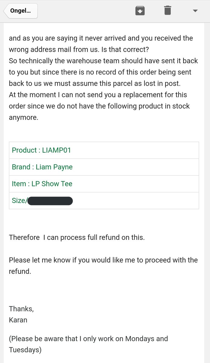 AngelLotsoflove's tweet image. Looks like it is lost in the mail and I won't have the #LPShow shirt from Act 1 after all 😭😭😭