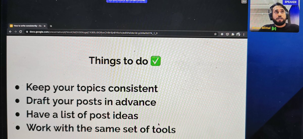 brunoraljic's tweet image. I'm hosting session #8 on #HashnodeBootcamp and our guest speaker is @amanhimself.
🖋 How to write consistently?
Aman has 2M+ views combined on his articles. When he's not writing blogposts (or do coding) he writes book reviews. 📚