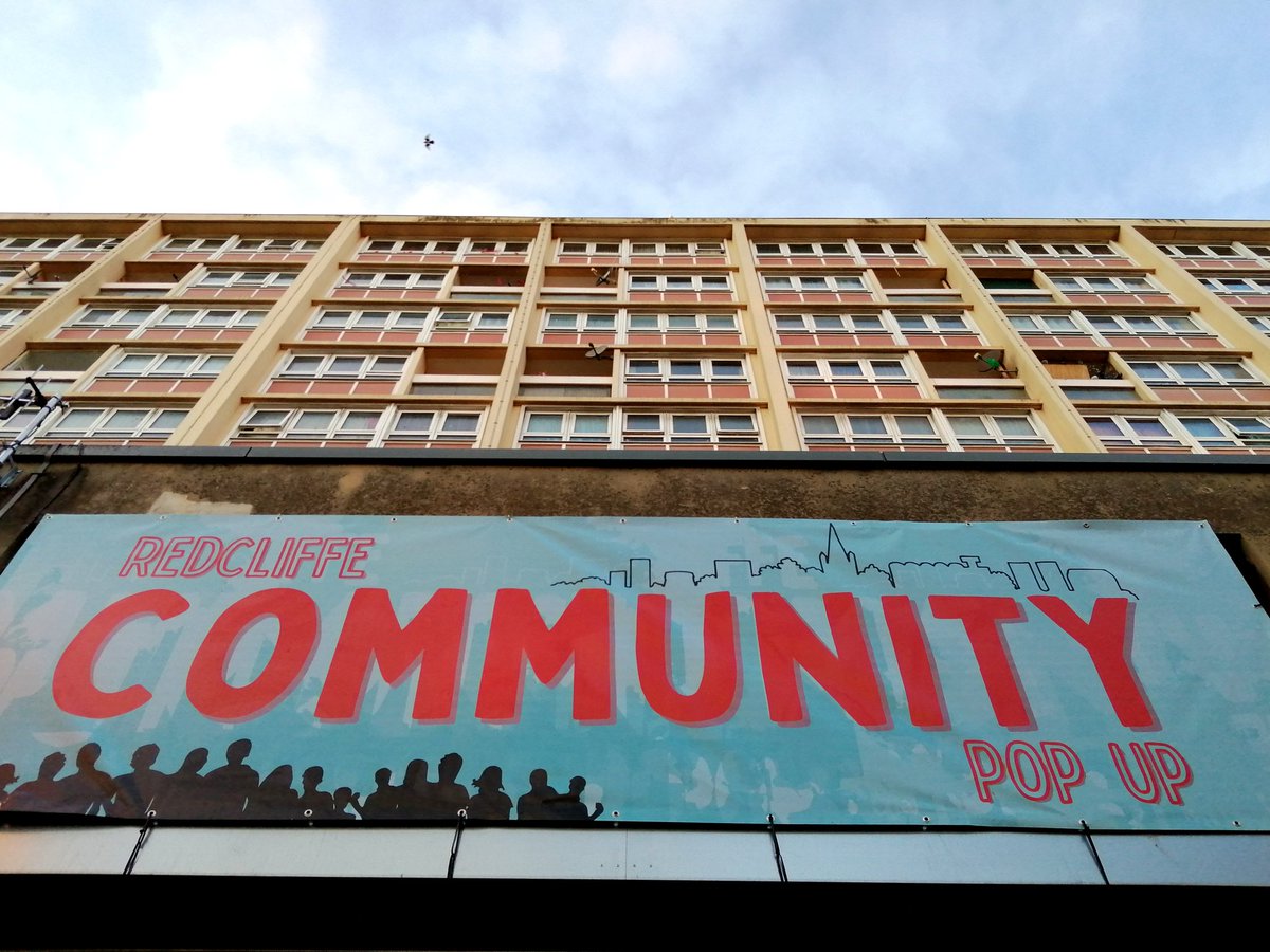 RedcliffePopUp's tweet photo. Things are starting to take shape... A bit longer than we'd hoped, with lockdown restrictions, but steadily moving forward.

It was great to have lots of people stopping to chat &amp; enquire as we raised the banner today - thanks everyone for being so friendly!

#Redcliffe #Bristol https://t.co/AH6dUVNcC4