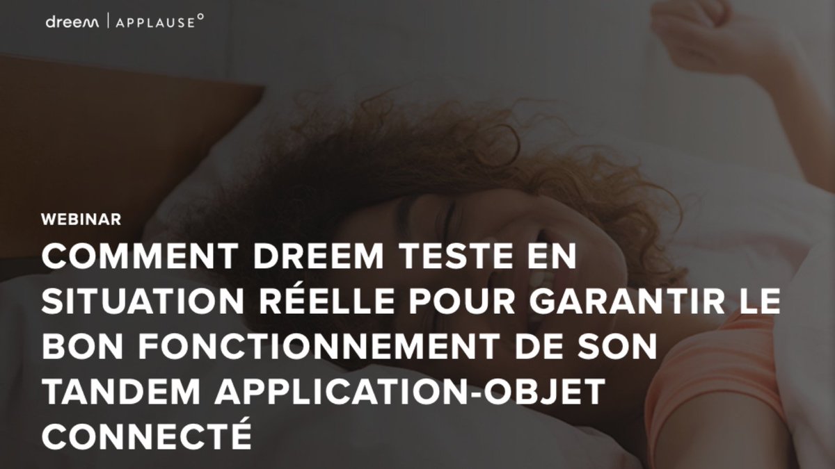 bymaddyness's tweet photo. 🚨 J-2
avant le #webinar "Comment tester dans les configurations et situations uniques, impossible à reproduire dans un environnement de laboratoire QA ?" par @applause avec @dreem_official ! 🤔#Crowdtesting #IoT #App 

Inscrivez-vous ! 👉https://t.co/F9VjFg3cCu https://t.co/vKSaahmiyX