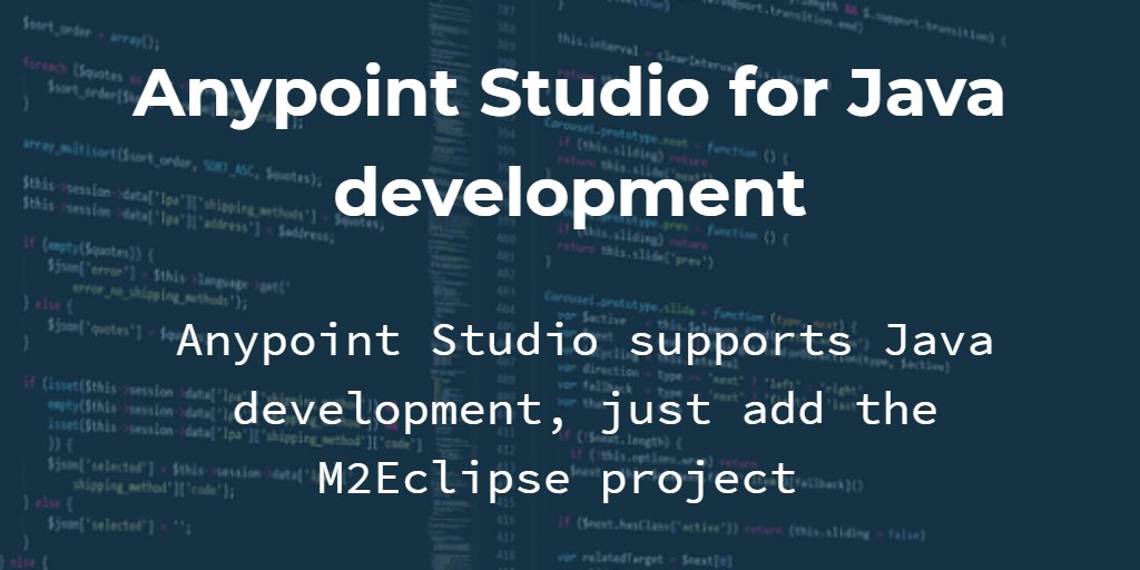 alextheedom's tweet photo. Setup Anypoint Studio for Java development. https://t.co/paAF3fAoeK #MuleSoft #Mule #AnypointStudio #Maven #Mule #Mule4 #MuleDev #MuleSoft @MuleDev https://t.co/3J7uhq7fM3
