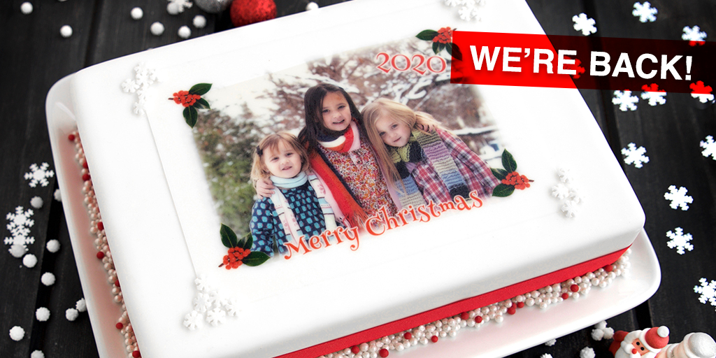 Our online cake topper service is back in action with FREE, faster delivery!  Why not order your now and start dreaming up the perfect 🎄Christmas cake 🍥🍰 to put it on. Shop now at intercake.com. 
#caketopper #ediblecaketopper #ChristmasCake #Christmascaketopper