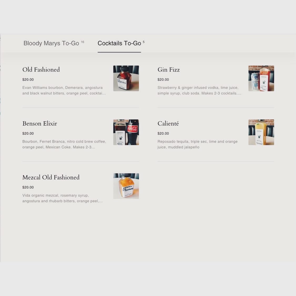 Starting today, head to KrugPark.com and purchase To-Go Bloody Marys &amp; Cocktails! Orders made after 8pm will be fulfilled the following day. When you arrive be sure to have your Order Number and the Name on the order. Each to go lasts 3 days and serves 2-3 cocktails!