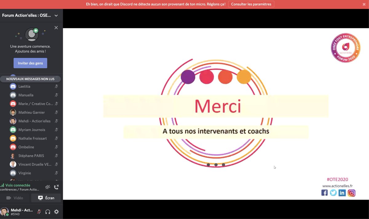Le forum #OTE2020 touche à sa fin.. 
Nous tenons à remercier l'ensemble des personnes présentes ainsi que tout les intervenants qui se sont mobilisés sur l'ensemble de la journée ! 🙏@Aliceblondel @SophKrebs <a href="/Philippe_Attal/">Philippe Attal</a> <a href="/Gonnetxtel/">Gonnet Christelle</a> <a href="/jp_timsit/">Jean-Philippe Timsit</a> <a href="/OliviaCuir/">Olivia Cuir</a>