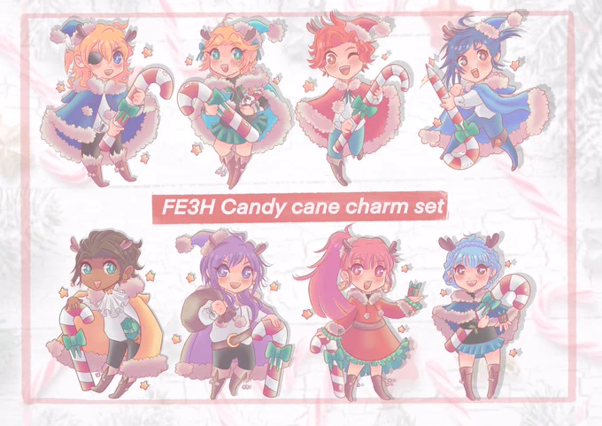 ? FE3H CHRISTMAS CHARM PRE ORDERS ? 
.
My Candycane charm set is now live on Etsy! ?
It's a set of 8 Christmas themed charms ?
.
https://t.co/86YGMnIFj2
.
This is the largest set of charms I've done so RT's are super appreciated! ???

Pre orders open until 5th December ? 