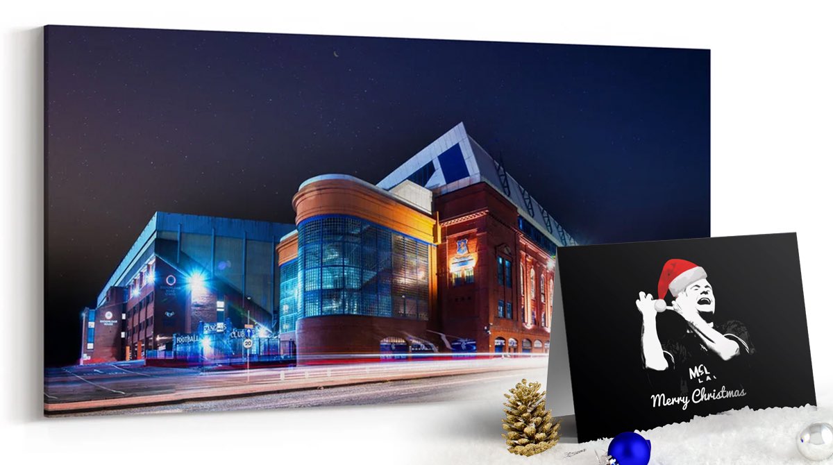 BlueRoomArt's tweet photo. 🇬🇧 FREE PRIZE DRAW 🎅🏻

If RANGERS beat Benfica on Thursday we’ll draw one lucky WINNER who‘ll win this CANVAS &amp; a pack of CHRISTMAS CARDS from https://t.co/31tce6tcfG 

To enter simply;
🔵 LIKE
⚪️ RETWEET
🔴 FOLLOW https://t.co/qrQmkAXVke