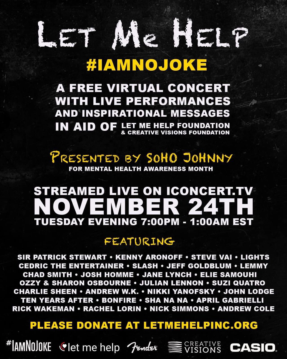 celebghosthunt1's tweet photo. I know where I'll be Tuesday Night! I'll be watching this awesome charity event presented by John Sohojohnny Pasquale and his friends. It's for a very worthy cause! Join me as I support this fabulous event! #iamnojoke #letmehelpinc #antibullying #MentalHealthAwareness https://t.co/C1Od6NRKQR